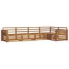 vidaXL Conjunto de sof&aacute;s de exterior 5 pcs Natural