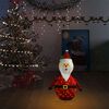 vidaXL Pap&aacute; Noel de Navidad decorativo con LED tela lujosa 60 cm