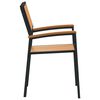 vidaXL Silla de Jardín 2 pcs Marrón 56 x 57 x 87cm