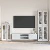 vidaXL Conjunto de mueble de TV con caj&oacute;n Madera de ingenier&iacute;a