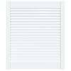 vidaXL Puerta de armario de lamas madera pino blanco 69x59,4 cm
