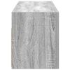 vidaXL Armario de pared ba&ntilde;o madera ingenier&iacute;a gris Sonoma 80x25x30 cm