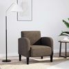 vidaXL Sill&oacute;n con reposabrazos gris oscuro 54 cm cuero sint&eacute;tica