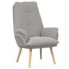 vidaXL sill&oacute;n Gris Claro 69 x 74 x 93 cm Tela Sherpa