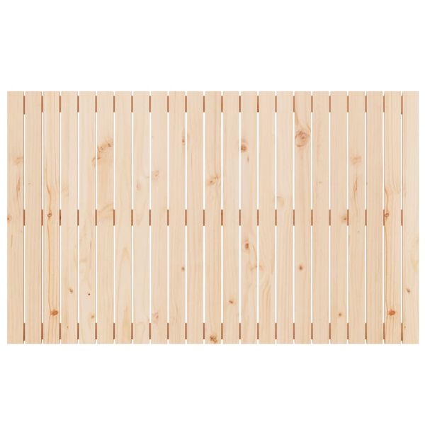 vidaXL Cabecero de cama de pared madera maciza de pino 147x3x90 cm