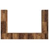 vidaXL Conjunto de mueble de TV 8 pcs Madera envejecida