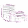 vidaXL Cama tipo Box Spring Verde oscuro 140 x 200 cm Terciopelo