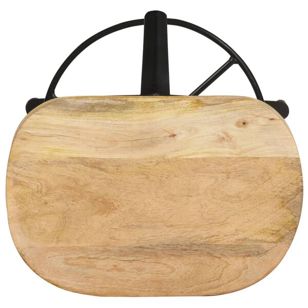 vidaXL Taburetes de cocina 2 unidades madera maciza de mango 52 cm