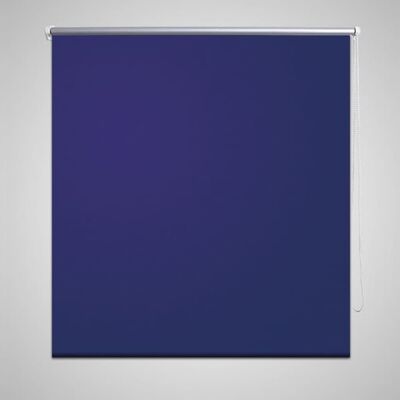 vidaXL Persiana estor opaco enrollable azul marino 80x230 cm