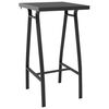 vidaXL Mesa alta de jard&iacute;n vidrio templado 60x60x110 cm