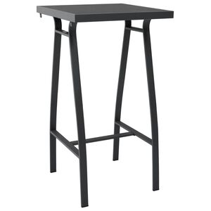 vidaXL Mesa alta de jard&iacute;n vidrio templado 60x60x110 cm