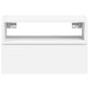 vidaXL Mesitas de noche de pared 2 unidades blanca 45x26x28,5 cm