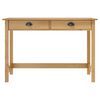 vidaXL Mesa consola Hill con 2 cajones madera pino 110x45x74 cm