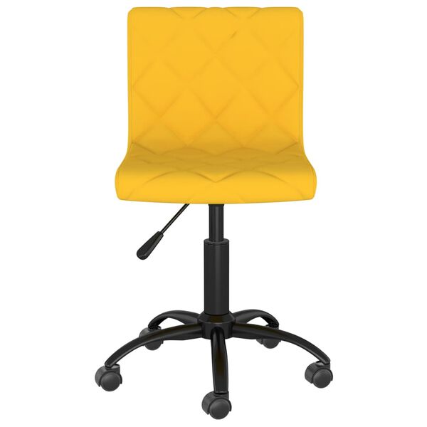 vidaXL Sillas de comedor giratorias 2 uds terciopelo amarillo mostaza