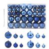vidaXL Bolas de Navidad 100 unidades azul &Oslash;3/4/6 cm