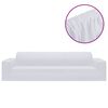 vidaXL Funda el&aacute;stica para sof&aacute; de 4 plazas poli&eacute;ster jersey blanca