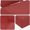 vidaXL Coj&iacute;n para sof&aacute; de exterior 2 pcs Rojo vino tinto Poli&eacute;ster
