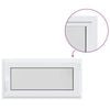 vidaXL Color interno de ventana de s&oacute;tano blanco RISOR 105 x 55 cm