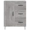 vidaXL Aparador alto madera contrachapada gris sonoma 69,5x34x180 cm