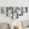 vidaXL Estanter&iacute;a de pared madera ingenier&iacute;a gris hormig&oacute;n 159x18x66cm