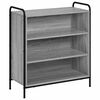 vidaXL Aparador Sonoma gris 97 x 33 x 81 cm Madera de ingenier&iacute;a