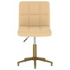 vidaXL Sillas de comedor giratorias 4 unidades terciopelo crema