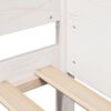 vidaXL Estructura de cama sin colch&oacute;n madera maciza blanca 90x190 cm