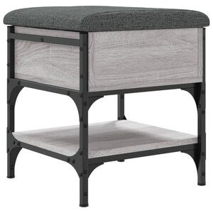 vidaXL Zapatero madera de ingenier&iacute;a gris Sonoma 42x42x45 cm