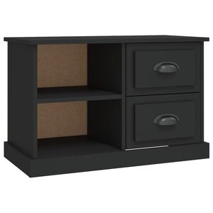 vidaXL Mueble para TV madera contrachapada negro 73x35,5x47,5 cm