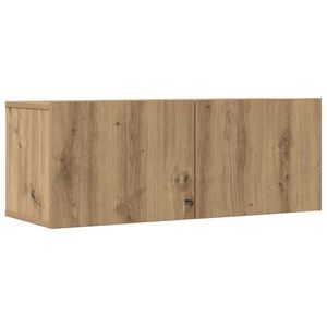 vidaXL Muebles para TV de pared 2 unidades roble artesanal 80x30x30 cm