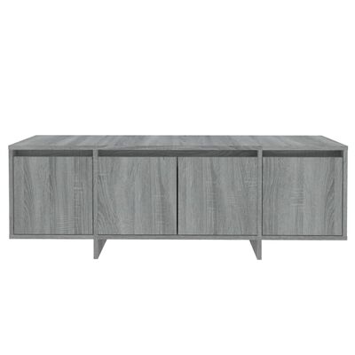 vidaXL Mueble de TV madera contrachapada gris Sonoma 120x30x40,5 cm