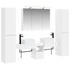 vidaXL Juego de muebles de ba&ntilde;o 6 uds. Blanco