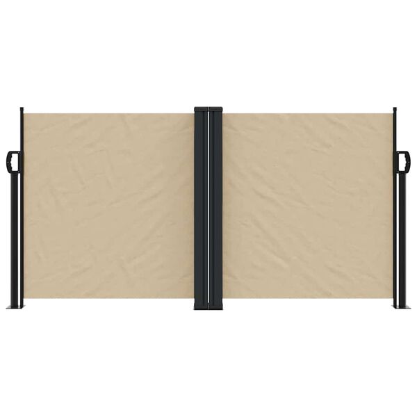 vidaXL Toldo lateral retr&aacute;ctil beige 120x1000 cm