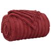 vidaXL Mantitas de Sof&aacute; 6 pcs Rojo Burdeos 270 x 240 cm Lana