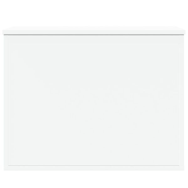 vidaXL Caja de almacenaje madera de ingeniería blanca 60x42x46 cm