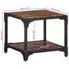 vidaXL Mesa de centro de madera maciza reciclada 40x40x36 cm