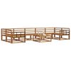 vidaXL Conjunto de sof&aacute;s de exterior 8 pcs Natural