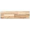 vidaXL Estantes flotantes 3 uds madera acacia sin tratar 80x20x4 cm