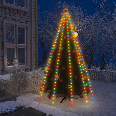 vidaXL Red de luces de árbol de Navidad 300 LEDs azul cm vidaXL.es