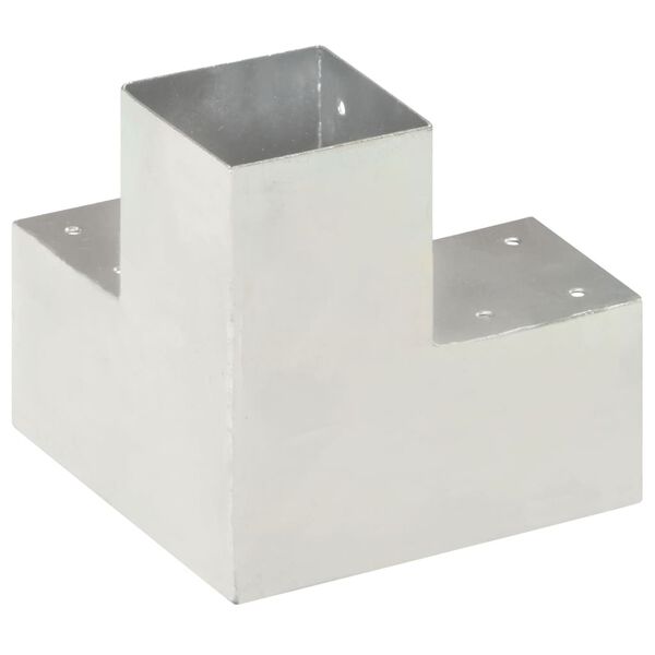 vidaXL Conectores de postes en forma de Y metal galvanizado 91x91 mm