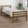 vidaXL Estructura cama sin colch&oacute;n madera maciza marr&oacute;n miel 75x190 cm