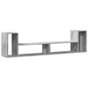 vidaXL Muebles de TV 2 uds madera ingenier&iacute;a gris hormig&oacute;n 100x30x50cm