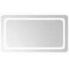 vidaXL Espejo de ba&ntilde;o LED Transparente 90 x 50 cm vidrio templado