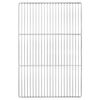 vidaXL Rejilla de parrilla 60 x 40 cm Acero inoxidable Plateado