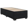 vidaXL Cama box spring con colch&oacute;n terciopelo negro 90x200 cm