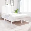 vidaXL Estructura de cama de madera maciza de pino blanco 200x200 cm