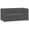 vidaXL Ba&uacute;l de jard&iacute;n madera maciza de pino gris 101x50,5x46,5 cm
