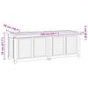vidaXL Caja de almacenaje de jard&iacute;n con bolsa teca maciza 150x50x55 cm