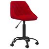 vidaXL Silla de comedor terciopelo rojo tinto