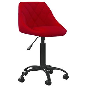 vidaXL Silla de comedor terciopelo rojo tinto